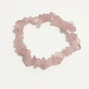 Bracelets chips de pierres - Quartz rose