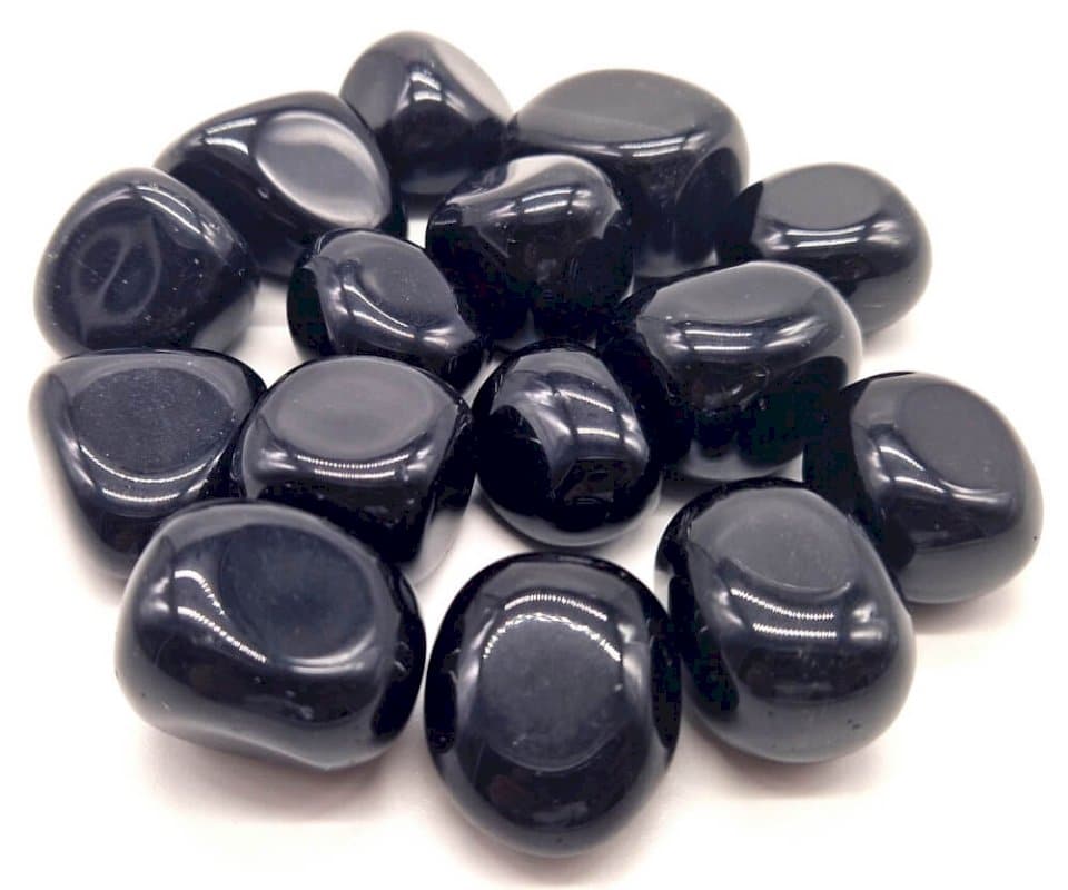 Obsidienne Noire “A” – Pierre roulée – Mexique