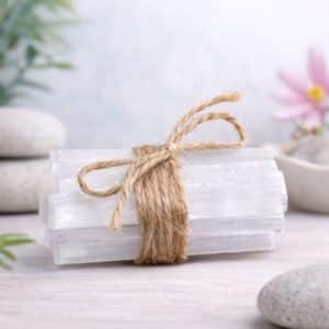 Baguettes de guérison en Sélénite