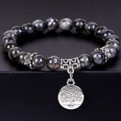 Bracelet Arbre de vie - Labradorite noire