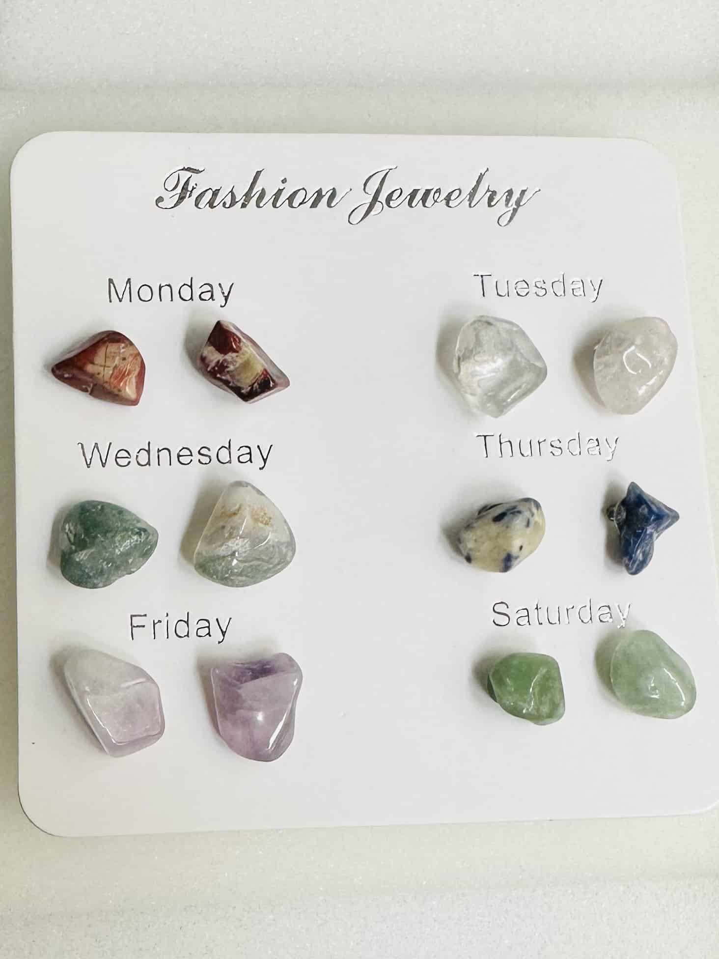 Boucles d'oreilles - Ma semaine