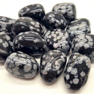 Obsidienne Mouchetée “A” – Pierre roulée – Mexique