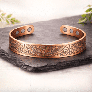 Bracelet en Cuivre avec 6 Aimants - Arbre de vie