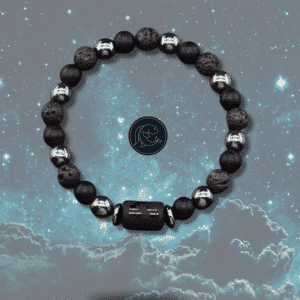 Bracelets astrologiques - Onyx, hématite et pierre de lave