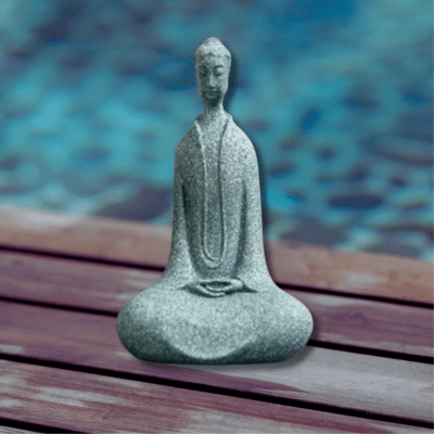 Statuette Bouddha méditation en pierre