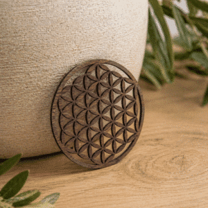 Fleur de Vie – Bois de Noyer (10 cm)