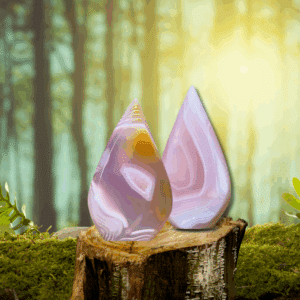 Torche en Agate rose