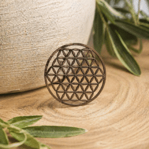 Fleur de Vie – Bois de Noyer (5 cm)