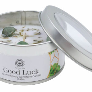 Bougie Green Tree 'Bonne Chance' Aventurine Verte + Patchouli 70g