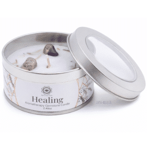 Bougie Green Tree 'Guérison' Améthyste + Lavande 70g