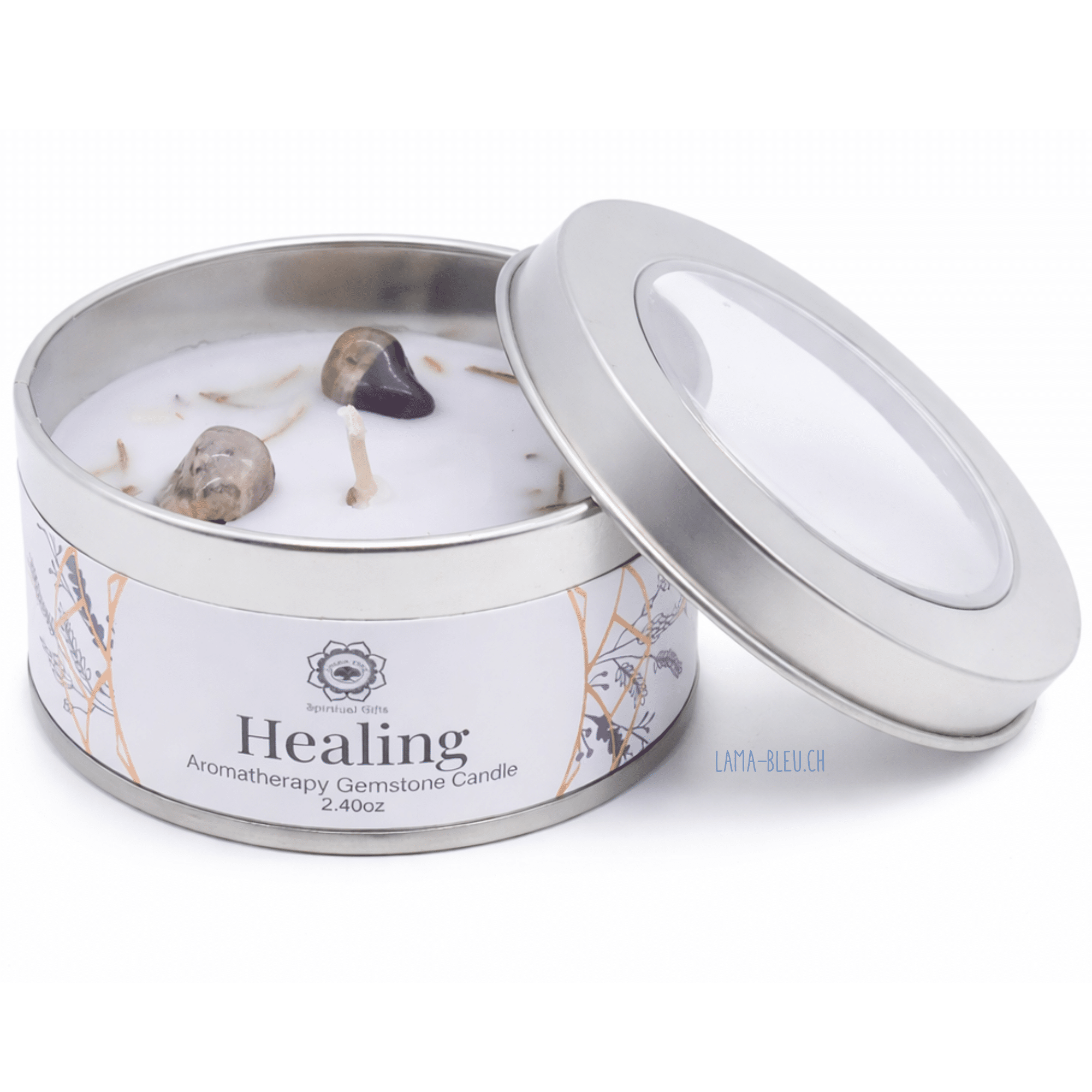 Bougie Green Tree 'Guérison' Améthyste + Lavande 70g