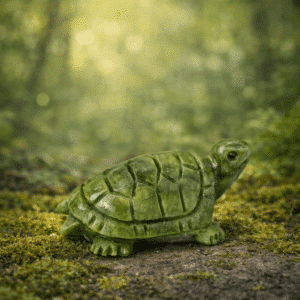 Tortue en jade vert - Chance & Sérénité