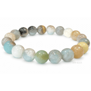 Bracelet Amazonite multicolore – perles 8 mm