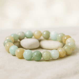 Bracelet Amazonite multicolore – perles 8 mm