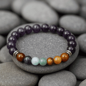 Bracelet Améthyste 7 Chakras – 8 mm