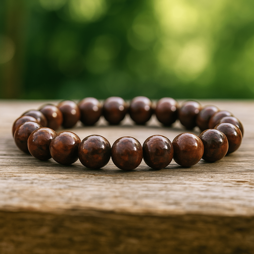 Bracelet Jaspe Breschia – perles 8-9 mm