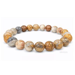 Bracelet en Agate Crazy Lace du Mexique – perles 8 mm