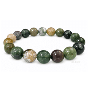 Bracelet en Agate Indienne – Perles 10 mm