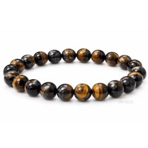 Bracelet en Œil de Faucon d’Afrique du Sud – perles 8 mm