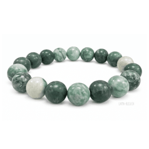 Bracelet en Serpentine – Perles 10 mm