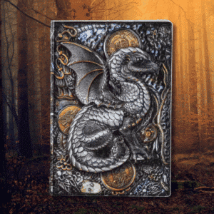 Grimoire A5 - Dragon - Argent