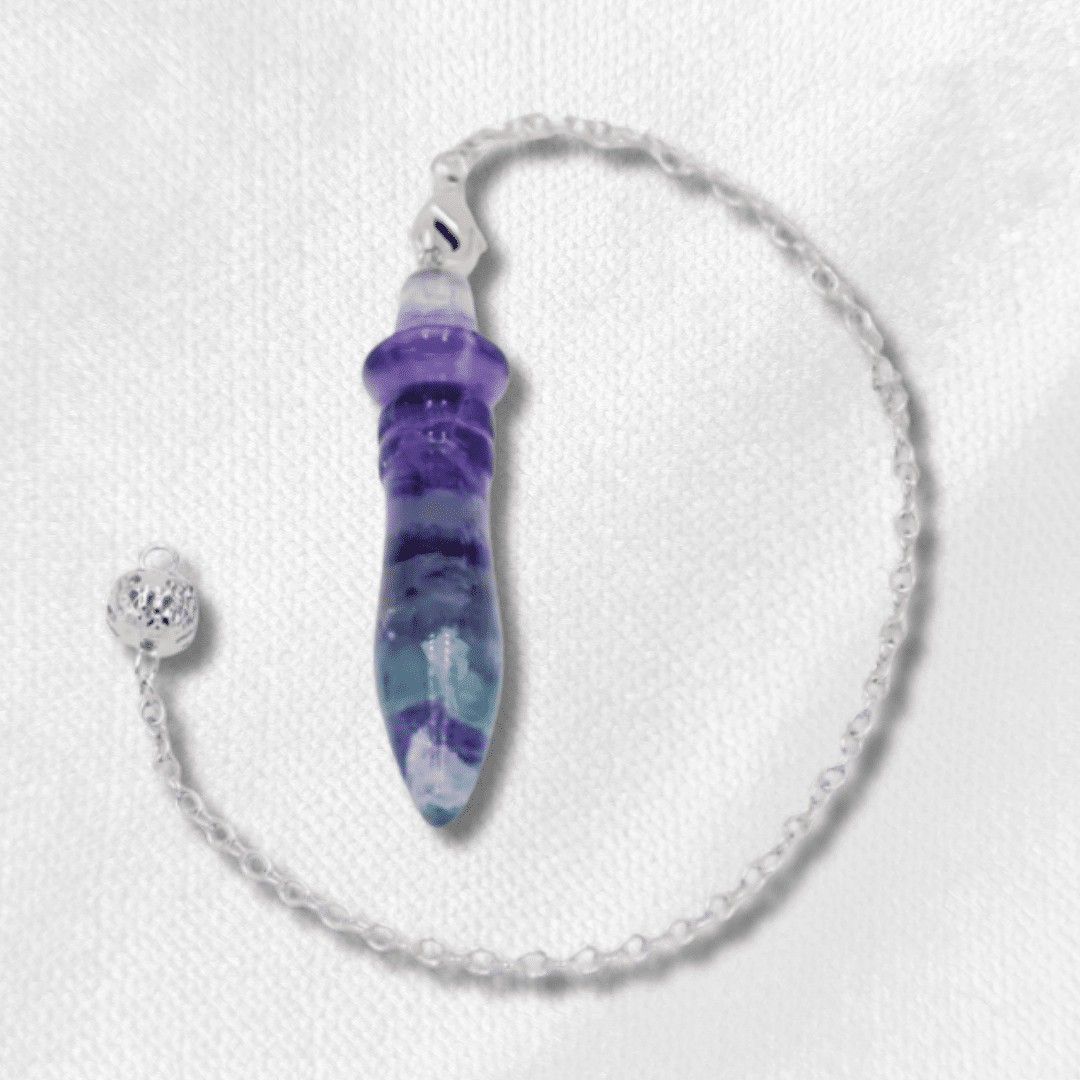 Pendule en Fluorite multicolore