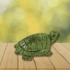 Tortue en jade vert - Chance & Sérénité