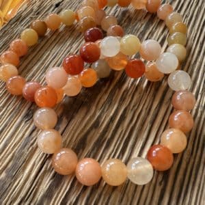 Bracelet en Jade Multicolore – Perles 10 mm