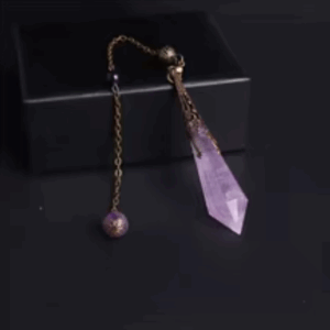 Pendule en Améthyste – Colonne hexagonale (bronze)