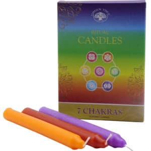Bougies Rituel 7 Chakras – 7 pcs (13 cm)