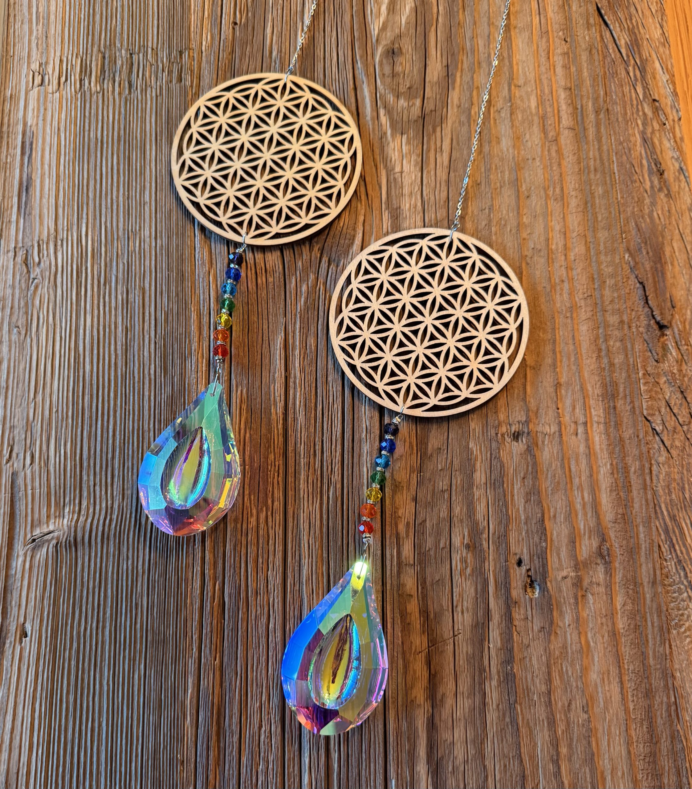 Attrape-soleil “Fleur de Vie & Chakras”