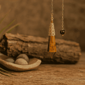 Pendule de radiesthésie en Œil de Tigre