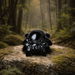 Araignée en Obsidienne Noire – Protection & Nettoyage énergétique