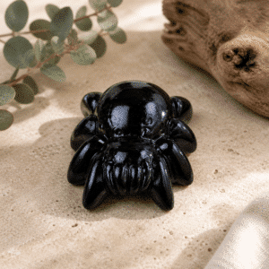 Araignée en Obsidienne Noire – Protection & Nettoyage énergétique