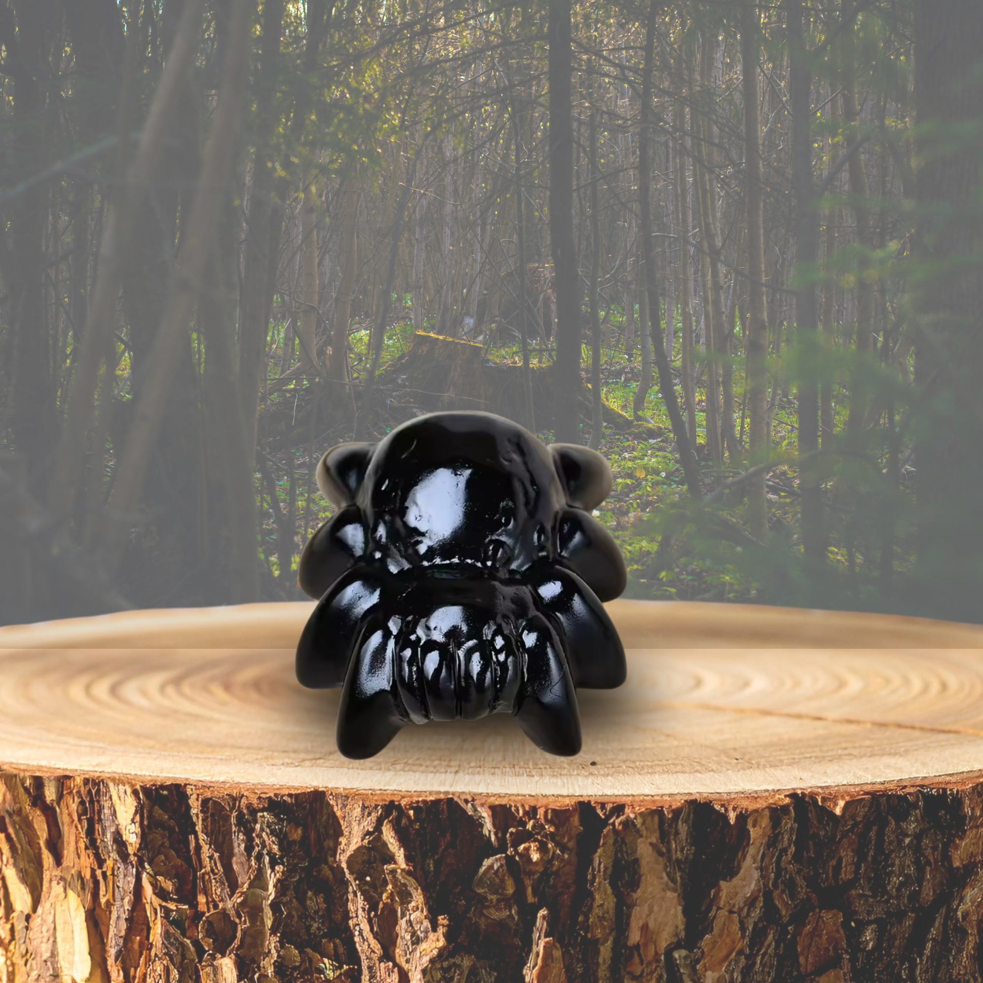 Araignée en Obsidienne Noire – Protection & Nettoyage énergétique