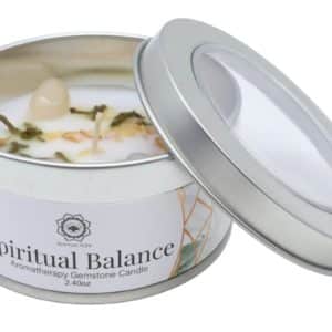 Bougie Green Tree 'Equilibre Spirituel' Cristal de Roche + Jasmin 70g