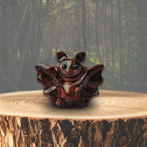 Chauve-souris en Obsidienne Caoba – Protection & Libération