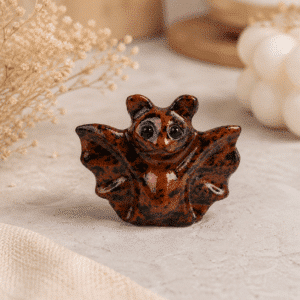 Chauve-souris en Obsidienne Caoba – Protection & Libération