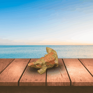 Crocodile en Unakite – Protection & Équilibre