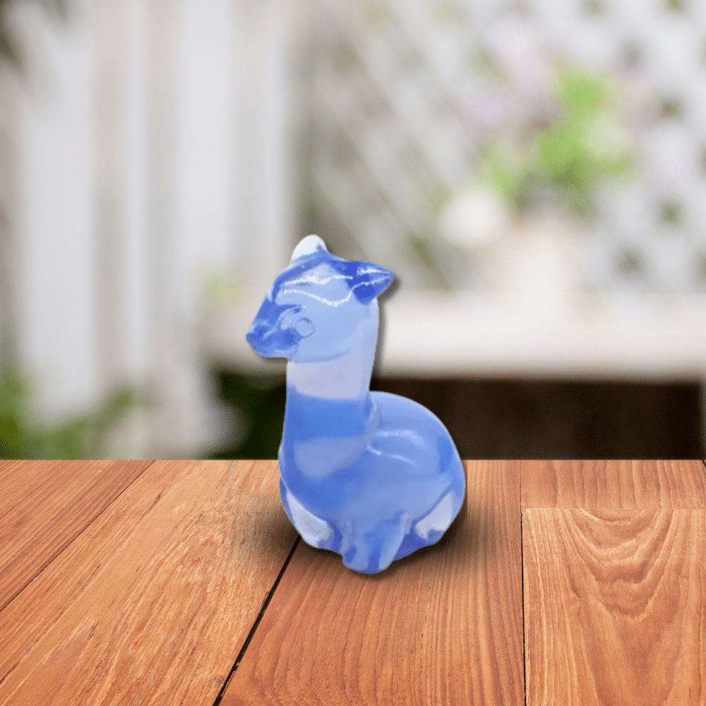 Lama en Opalite Bleue – Sérénité & Clarté Intérieure