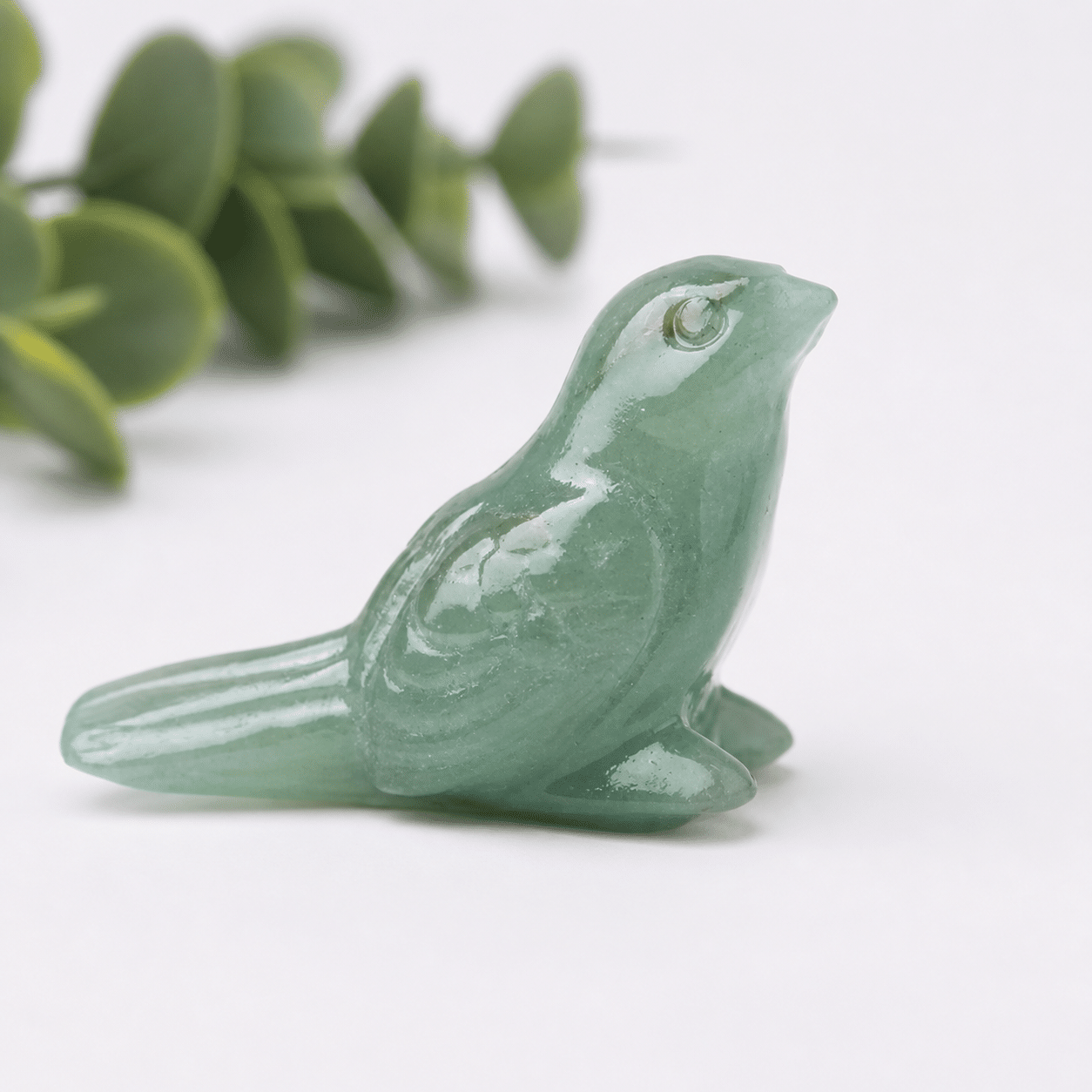 Oiseau en Aventurine Verte – Chance & Harmonie