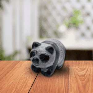 Panda en Obsidienne – Protection & Douceur Intérieure