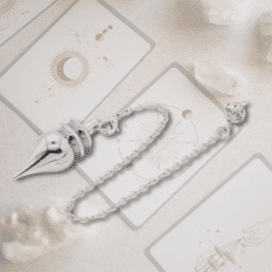Pendule Métal Argenté – Modèle Intuition & Lune