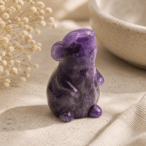 Souris en Améthyste – Sérénité & Intuition