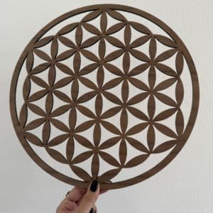 Fleur de Vie en Noyer – Ø 33,3cm