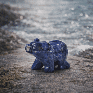 Ours en Sodalite – Calme & Sagesse