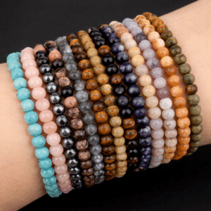 Bracelets en perles de 4mm - 12 variétés