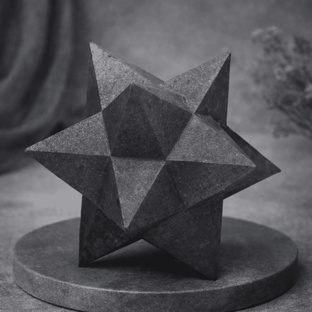 Merkaba en shungite – Protection & purification (5 à 5,5cm)