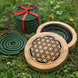 Brûleur d’encens spirales – Fleur de Vie & Harmonie (encens offert)