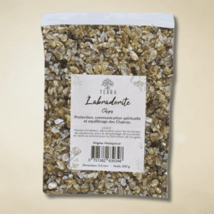 Labradorite de Madagascar – Chips de pierres naturelles (2–5 mm) – 500 g